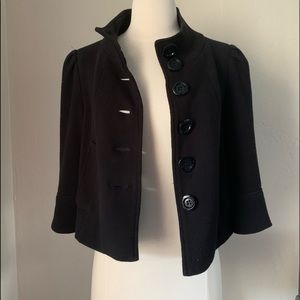 INC black cropped business jacket